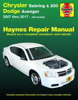 Chrysler Sebring & 200, Dodge Avenger Haynes Repair Manual: 2007 thru 2017, All Models 1620923300 Book Cover