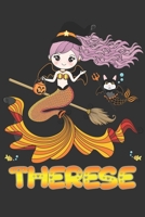 Therese: Therese Halloween Beautiful Mermaid Witch, Create An Emotional Moment For Therese?, Show Therese You Care With This Personal Custom Gift With ... Very Own Planner Calendar Notebook Journal 1699487731 Book Cover