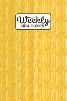 Weekly Meal Planner: Meal Planning Journal Notebook with Grocery Shopping List for the Week - Spaghetti Yellow (Organizer Log to Track and Plan Your Meals) 167759201X Book Cover