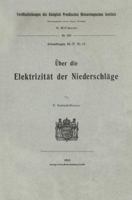 Uber Die Elektrizitat Der Niederschlage 3662229242 Book Cover