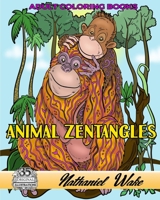 Animal Zentangle Adult Coloring Book: Zentangle Pandas, Polar Bear and Cub, Pets and More! 1546461051 Book Cover