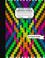 Graph paper composition notebook: Grid Paper Composition Notebook with beautiful colored cover pages-(KIDS, GIRLS, BOYS, STUDENT)- Quad Ruled(4x4) 110 Sheets (Large, 8.5 x 11) 1706150873 Book Cover