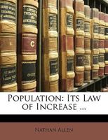 Population: Its Law Of Increase 0526464526 Book Cover