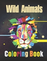 Wild Animals Coloring Book B09SC1RH73 Book Cover