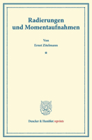 Radierungen Und Momentaufnahmen 3428166256 Book Cover