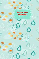 Dotted Grid Notebook: Blue Raindrops Teal Background Pattern-6 x 9 150 dotted pages for Artists, Architects or Writers 1082509175 Book Cover