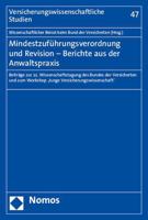 Mindestzufuhrungsverordnung Und Revision - Berichte Aus Der Anwaltspraxis: Beitrage Zur 22. Wissenschaftstagung Des Bundes Der Versicherten Und Zum Wo 3848717107 Book Cover