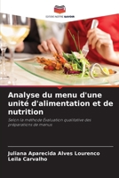 Analyse du menu d'une unité d'alimentation et de nutrition (French Edition) 6207501071 Book Cover