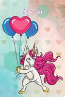 Agenda Semainier Universel « Licorne »: Agenda perpétuel et prise de notes avec couverture et intérieur « Licorne » N°2 - 56 semaines avec des pages ... Semainier Licorne A5) (French Edition) 1712437046 Book Cover