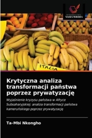 Krytyczna analiza transformacji państwa poprzez prywatyzację: Wyjaśnienie kryzysu państwa w Afryce Subsaharyjskiej: analiza transformacji państwa kameruńskiego poprzez prywatyzację 6203376809 Book Cover