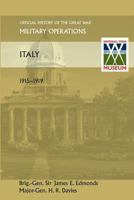 Italy 1915-1919. Official History of the Great War Other Theatres 1845749456 Book Cover