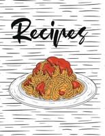 Recipe Book: Recipe Journal for Your favourite recipes (126 Pages, 8.5 x 11) 1655220675 Book Cover