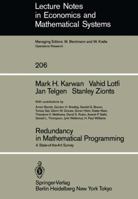 Redundancy In Mathematical Programming: A State Of The Art Survey 3540115528 Book Cover