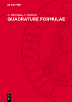 Quadrature Formulae 3112765923 Book Cover