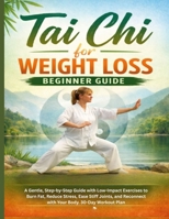 Tai chi for weight Loss Beginner Guide: A Gentle, Step-by-Step Guide with Low-Impact Exercises to Burn Fat, Reduce Stress, Ease Stiff Joints, and Reconnect with Your Body. 30-Day Workout Plan B0GQDXYLHN Book Cover