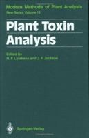 Plant Toxin Analysis 3540523286 Book Cover