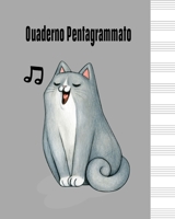 Quaderno Pentagrammato: Quaderno di musica pentagrammato - 60 pagine, 12 pentagrammi per pagina, Dimensione 20,32 x 25,4 cm. B08421T7CS Book Cover