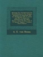 Beiträge Zur Charakteristik Kreideschrichten... Besonders Im Gosauthal...... 1275177522 Book Cover