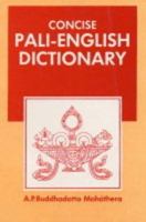 Concise Pali-English Dictionay 8120806050 Book Cover