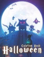Pok�mon Halloween Coloring Book: For Stress Relief and Relaxation B09GZR7837 Book Cover