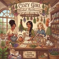 Cozy Girl Herbal Apothecary: Cute Comfy Adult Botanical Wellness Coloring Book | Fun Daily Self-Care Ritual Moments & Vintage Home Hygge Herbalist ... Seniors, Women & Teens (Cozy Girl Collection) 1965964753 Book Cover