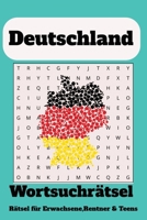 Wortsuchrätsel zum Thema Deutschland: Wortsuchrätsel mit leicht lesbarer Druck zum Thema Deutschland, 15,24 x 22,86 cm, 110 Seiten | 50+ Rätsel ... ... Feiertage und Freizeit (German Edition) B0DR8VXFY5 Book Cover