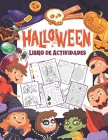 Libro de Actividades para Niños de 4 a 8 años: Libro Juegos Halloween infantil - Colorear, Sudokus, Laberintos, Unir los puntos, Encuentra la sombra, B08L9W9FZK Book Cover