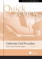 Levine and Shapell's Quick Review of California Civil Procedure, 5th B0G75QVBK3 Book Cover