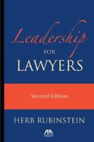 Leadership for Lawyers 1590318447 Book Cover