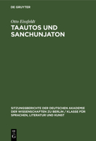 Taautos Und Sanchunjaton 3112564839 Book Cover