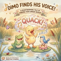 DIMO FINDS HIS VOICE: A Duck Who Lost His Quack : Dimo's Journey to Find His Voice (Kids Emotional Little Life Lessons Stories) B0H7W8FTPS Book Cover