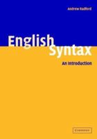 English Syntax: An Introduction 0521542758 Book Cover