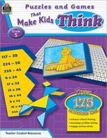 Puzzles and Games That Make Kids Think! Grade 5 1420625659 Book Cover