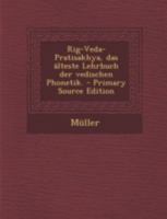 Rig-Veda-Pratisakhya, das älteste Lehrbuch der vedischen Phonetik. 1016881649 Book Cover