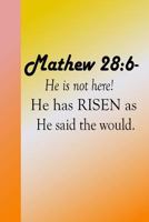 He is not here! He has Risen 1986792005 Book Cover