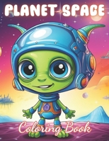 Planet and Space Coloring Book: 100+ Coloring Pages for Relaxation and Stress Relief B0CT94KDJS Book Cover