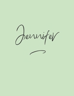 Jennifer: Personalized First Name -Wide Ruled Notebook Planner Journal Perfect For Creative Writing To-do Lists Makes A Perfect  Gift  7"x10"-127 Pages 1697125255 Book Cover