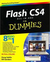 Flash CS4 All-in-One For Dummies 0470385391 Book Cover