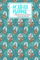 Holiday Planner: Blue Glam Christmas Thanksgiving 2019 Calendar Holiday Guide Gift Budget Black Friday Cyber Monday Receipt Keeper Shopping List Meal Planner Event Tracker Christmas Card Address Women 1702386465 Book Cover