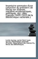 Inventaire sommaire d'une collection du président de Harlay sur diverses matières ecclésiastiques, p 1110801106 Book Cover