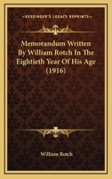 Memorandum written in the eightieth year of his age 1120643899 Book Cover