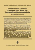 Lehrbuch Und Atlas Der Farbstoffverdunnungstechnik 3662122499 Book Cover