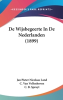 De Wijsbegeerte In De Nederlanden (1899) 1160857229 Book Cover