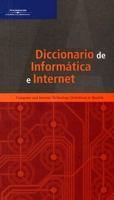Diccionario de Informatica e Internet: Computer and Internet Technology Definitions in Spanish 0619267887 Book Cover