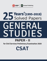 25 Years Solved Papers 1995-2019 General Studies Paper II CSAT for Civil Services Preliminary Examination 2020 9389161967 Book Cover