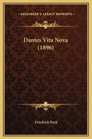 Dantes Vita Nova (1896) 1120186021 Book Cover