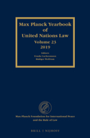 Max Planck Yearbook of United Nations Law, Volume 23 (2019) 9004440380 Book Cover