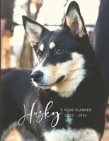 2020-2024 Five Year Planner Monthly Calendar Husky Goals Agenda Schedule Organizer: 60 Months Calendar; Appointment Diary Journal With Address Book, Password Log, Notes, Julian Dates & Inspirational Q 1692397249 Book Cover