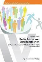 Bedürfnisse von Ehrenamtlichen 3639490657 Book Cover