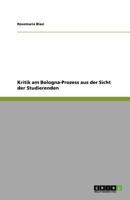 Kritik am Bologna-Prozess aus der Sicht der Studierenden 3640898044 Book Cover